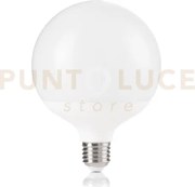 Lampadina attacco e27 in plastica globo bianca 18 w 2210 lm 3000 k ...