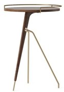 Audo Copenhagen - Umanoff Tavolino Tall Walnut/Matt Lacquered Brass Audo Copenhagen