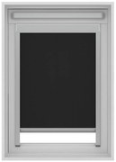 Tenda a rullo oscurante cordless Lucernario Oslo nero 134x98 cm