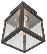 Lampada da soffitto da esterno industriale nera 1 luce - Rotterdam