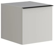Struttura semi colonna da bagno Pixel 1 anta laccato opaco grigio pastello L 40 x H 40 x P 45.5 cm