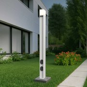 Paletto da Giardino Rettangolare Doppia Presa Corrente 1m G9 - Bianco