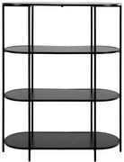 Libreria nera 36x111 cm Vita - House Nordic