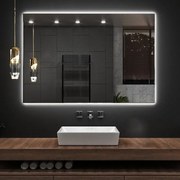 Kamalu - specchio bagno 80x60 cm retroilluminazione led kamil-860