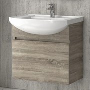 Kamalu - mobile bagno 65cm sospeso con cassetto scorrevole bn-65b