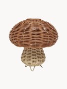 Lampada da tavolo in rattan fatta a mano Mushroom