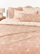 Copripiumino reversibile in cotone con stampa geometrica Ilda