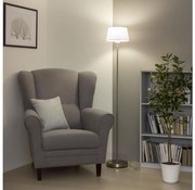 Brilagi - Lampada da terra LED CERIA 1xE27/40W/230V Ø 25 cm bianco/cromo satinato