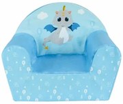 Poltrona Fun House LEON LE DRAGON Azzurro Schiuma 42 x 52 x 33 cm