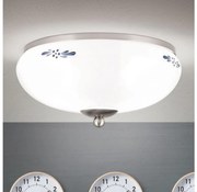 Orion DL 7-673- Plafoniera LANDHAUS 2xE27/60W/230V diametro 28 cm mm cromo/bianco