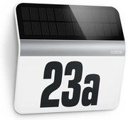 STEINEL 007140 - Numero civico solare LED XSolar LH-N LED/0,03W acciaio inossidabile IP44