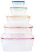 SET 5x Contenitore alimentare LOCK