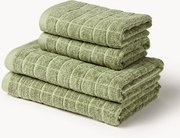 Set di asciugamani in cotone-lino Edita, varie misure