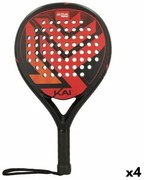 Racchetta da squash Aktive Nero/Rosso (4 Unità)