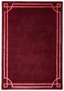 Tappeto burgundy in lana tessuto a mano 160x230 cm Gatsby – Flair Rugs