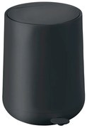 Bidone a pedale in plastica nera 5 L Nova - Zone