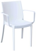 VICTORIA - poltrona in resina impilabile da esterno e interno
