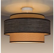 Lampadario a plafone GRACE 1xE27/60W/230V diametro 40 cm color crema/marrone