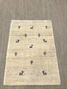 Gashguli Tappeto 90x60 Beige (Iran) Annodato A Mano