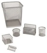 SET UFFICIO 6 PEZZI SILVER