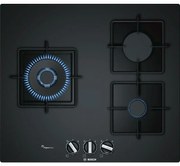 tavolo gas in vetro piano di lavoro semifiore nero 60 cm - ppc6a6b10 - bosch