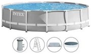 Intex - Piscina prism frame rotonda c/telaio portante c/pompa cm.427x107h. - capacità lt.12706 - peso kg.61,7 (26720)