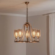Lampadario a soffitto Jadina Avonni, dimmerabile, Bronzo / Ottone antico, Soggiorno / Sala da pranzo, Metallo, Lampadario