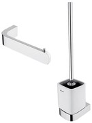 NIMCO NK set-94KN-26 - Scopino a parete e porta carta igienica NIKAU cromo