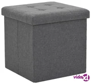 Pouf Contenitore Darina, in colore verde, 2 pz.