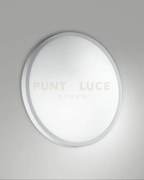 Plaza plafoniera bianca d.30cm a led 3000k - 12w - 1100 lm ip41