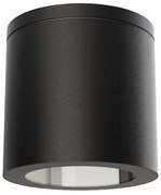 Applique da soffitto IP54 GU10 in Alluminio e Vetro - Nera Colore del corpo Nero