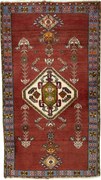 Shiraz Tappeto persiano 140 x 80 Rosso (Iran) Annodato A Mano