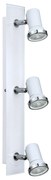 Spot Moderno Tamara 1 In Acciaio Bianco 3 Luci Gu10 3W Ip44