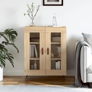 Credenza rovere sonoma 69,5x34x90 cm in legno multistrato