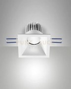 Sigma system incasso quadrato arretrato fisso a led 7w 3000k 800lm...
