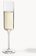 Set di 4 flute da champagne in cristallo Xavia