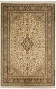 Cashmere Silk Tappeto orientale 190x130 Beige (Indian) Annodato A Mano