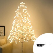 Albero luminoso led con tronco e base 1,50 metri IP44 Bianco caldo 3000K Wisdom