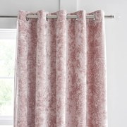 Tende rosa in set da 2 168x229 cm Crushed Velvet - Catherine Lansfield