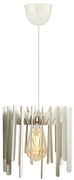 Lampadario a sospensione con filo 1xE27/60W/230V bianco diametro 23 cm