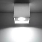 Plafoniera da Soffitto in Alluminio QUAD 1 GU10 Bianca da Interno