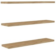 Mensole in rovere decorato in set di 3 Boss - Kalune Design