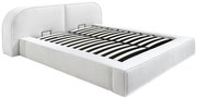 Letto con contenitore 160 x 200 cm Velluto a coste Panna  - LIRABA della Maison Céphy