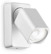 Spot Contemporaneo Rudy Alluminio Bianco 1 Luce Gu10 35W 3000K Ip20