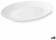 Teglia da Cucina Bianco Vetro 34 x 2,5 x 25 cm (18 Unità)