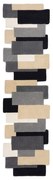 Passatoia grigia in lana 60x230 cm Collage – Flair Rugs