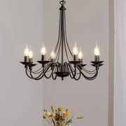 Lampadario a soffitto Rosa ALDEX, dimmerabile, Nero, Soggiorno / Sala da pranzo, Metallo, Lampadario