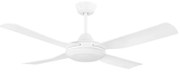 Ventilatore Bondi 1 Abs Bianco Opaco E Acrilico Bianco Led 20W Cct