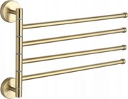 Mexen appendiabiti girevole quadruplo per asciugamano, dorato - 7039244-50