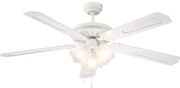 Ventilatore da soffitto Bahamas bianco, D. 132 cm INSPIRE